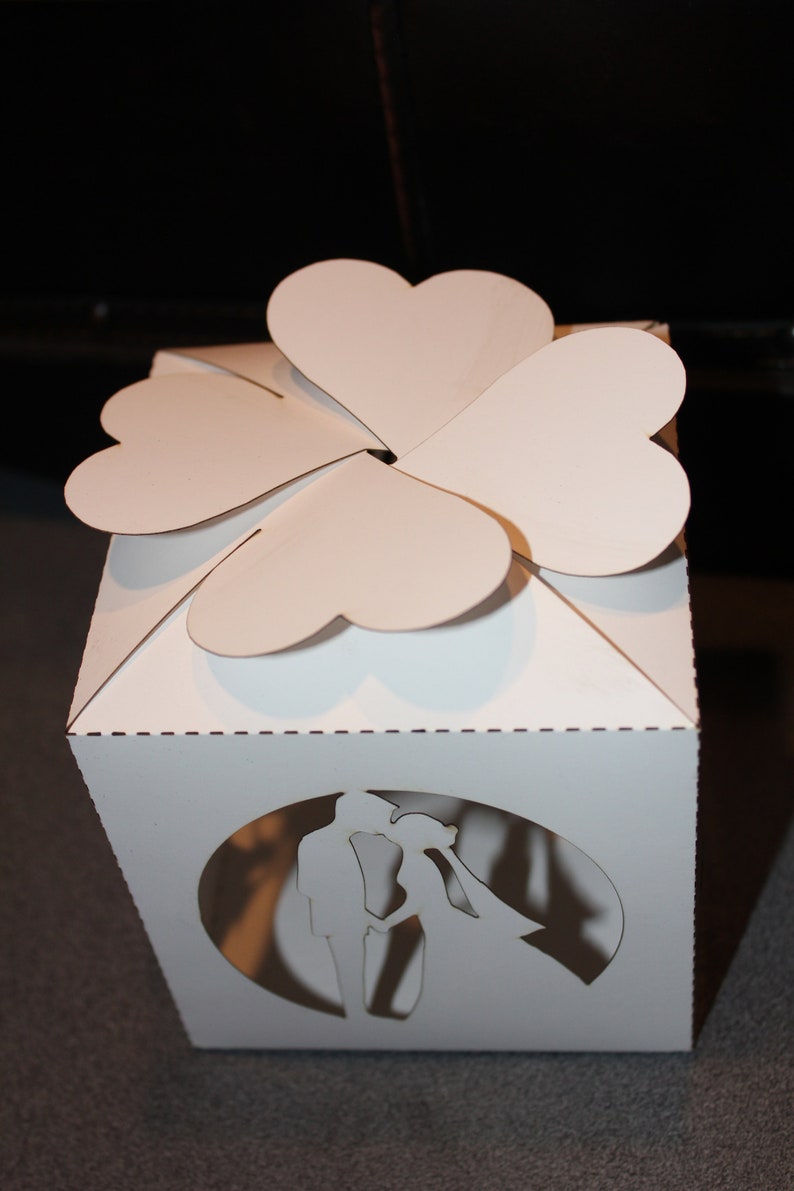 Lasercut Cardstock Wedding Party Favor Box contains Adobe Etsy