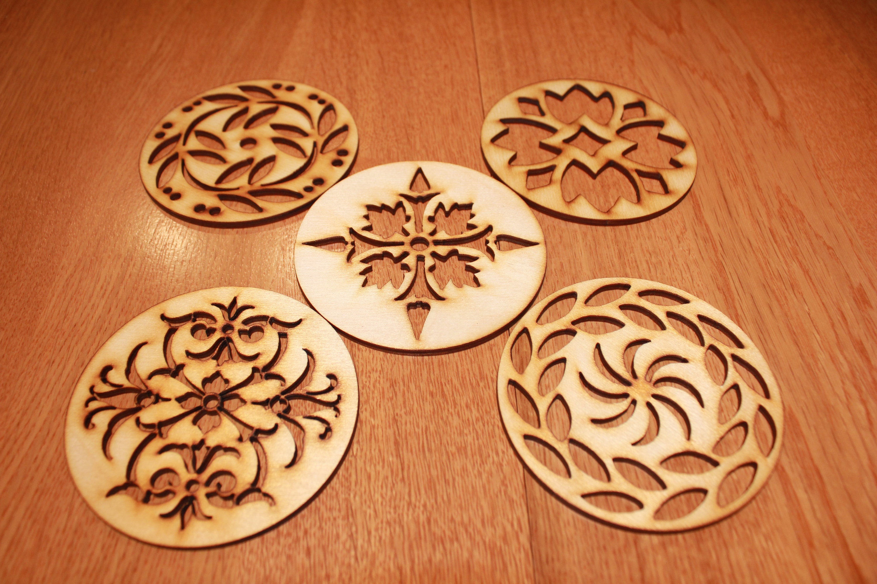 Set of 20 Decorative Coasters Vector Files contains SVG DXF Etsy