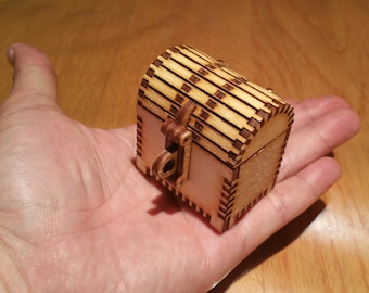 Make Your Own Mini Treasure Chest (Zip file contains Abobe Illustrator, DXF, & SVG files)