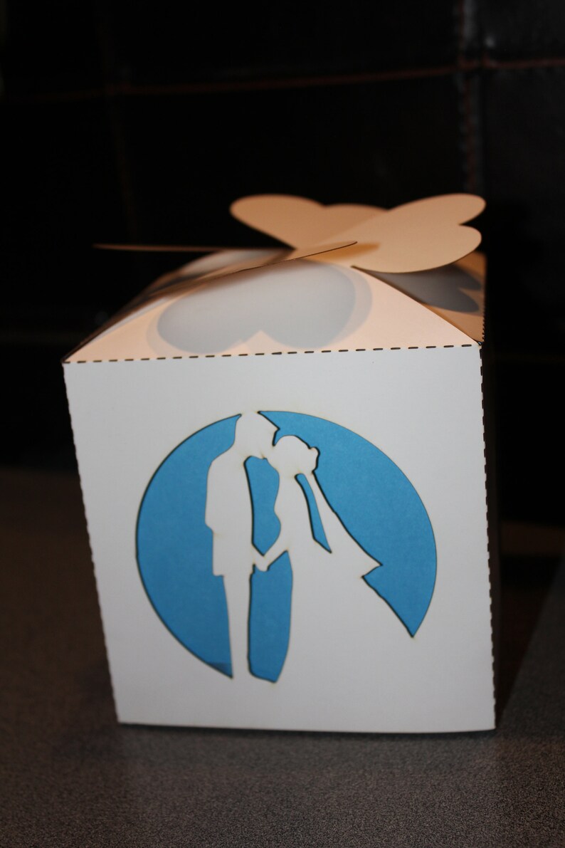 Lasercut Cardstock Wedding Party Favor Box contains Adobe Etsy