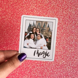Custom Photo Polaroid Sticker: Personalized Memory Planner Die Cut