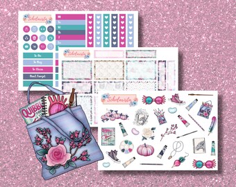 Wizard Artist Planner Sticker Kit Blank Decorative Boxes Decorative Functional Sheets |