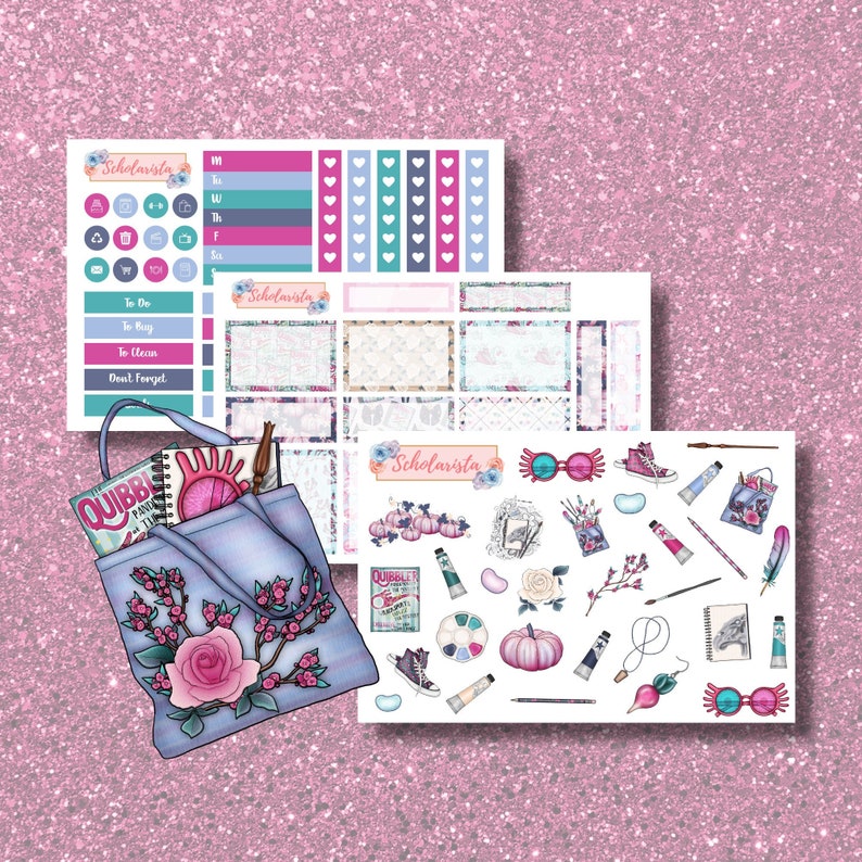 Wizard Artist Planner Sticker Kit Blank Decorative Boxes Decorative Functional Sheets |