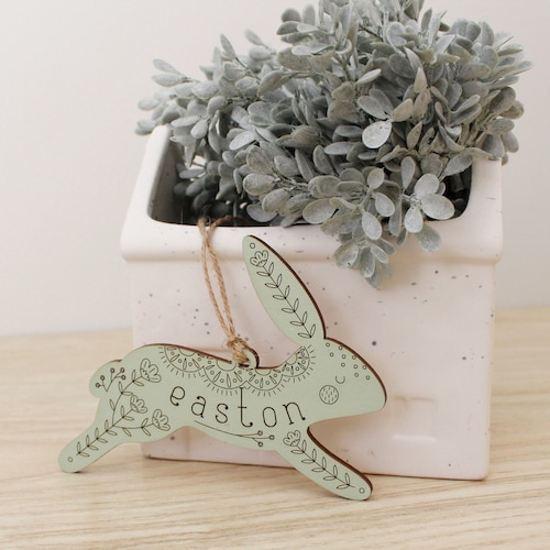 Easter Basket Tag Personalized Easter Place Card Name Easter Etsy