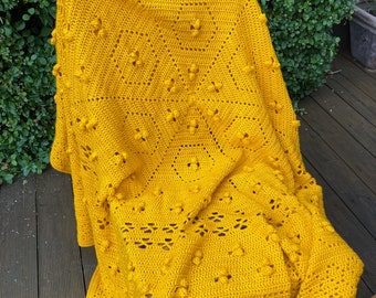 The Beekeeper’s Hive Blanket - CROCHET PATTERN ONLY - Digital Pattern