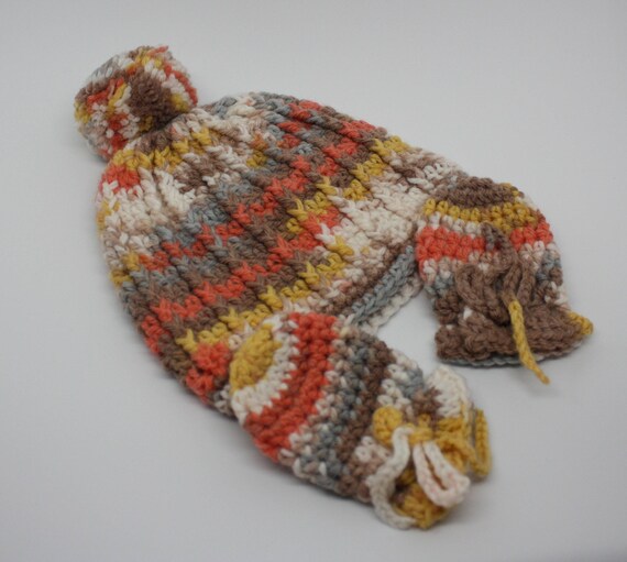 newborn baby hat and mittens