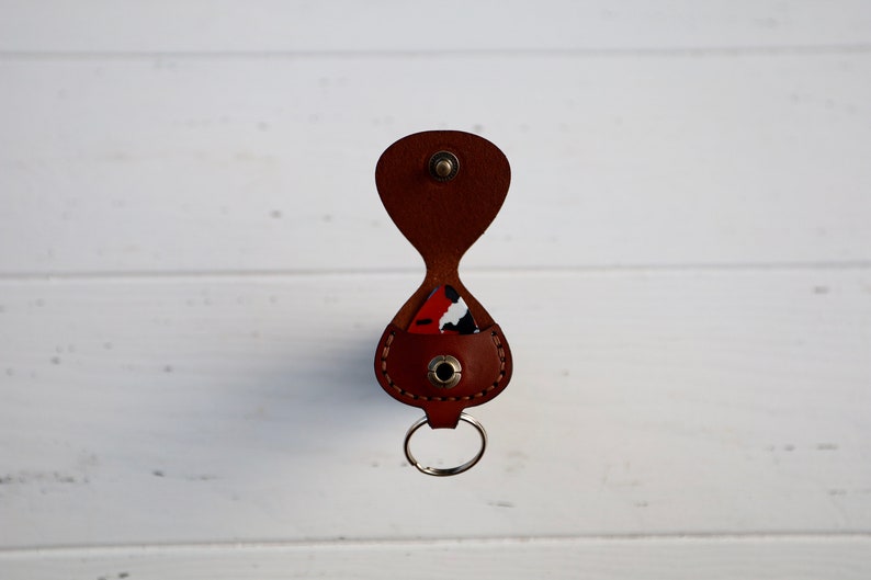 Guitar Pick Keychain Key Ring Fob Holder Template Pattern Etsy