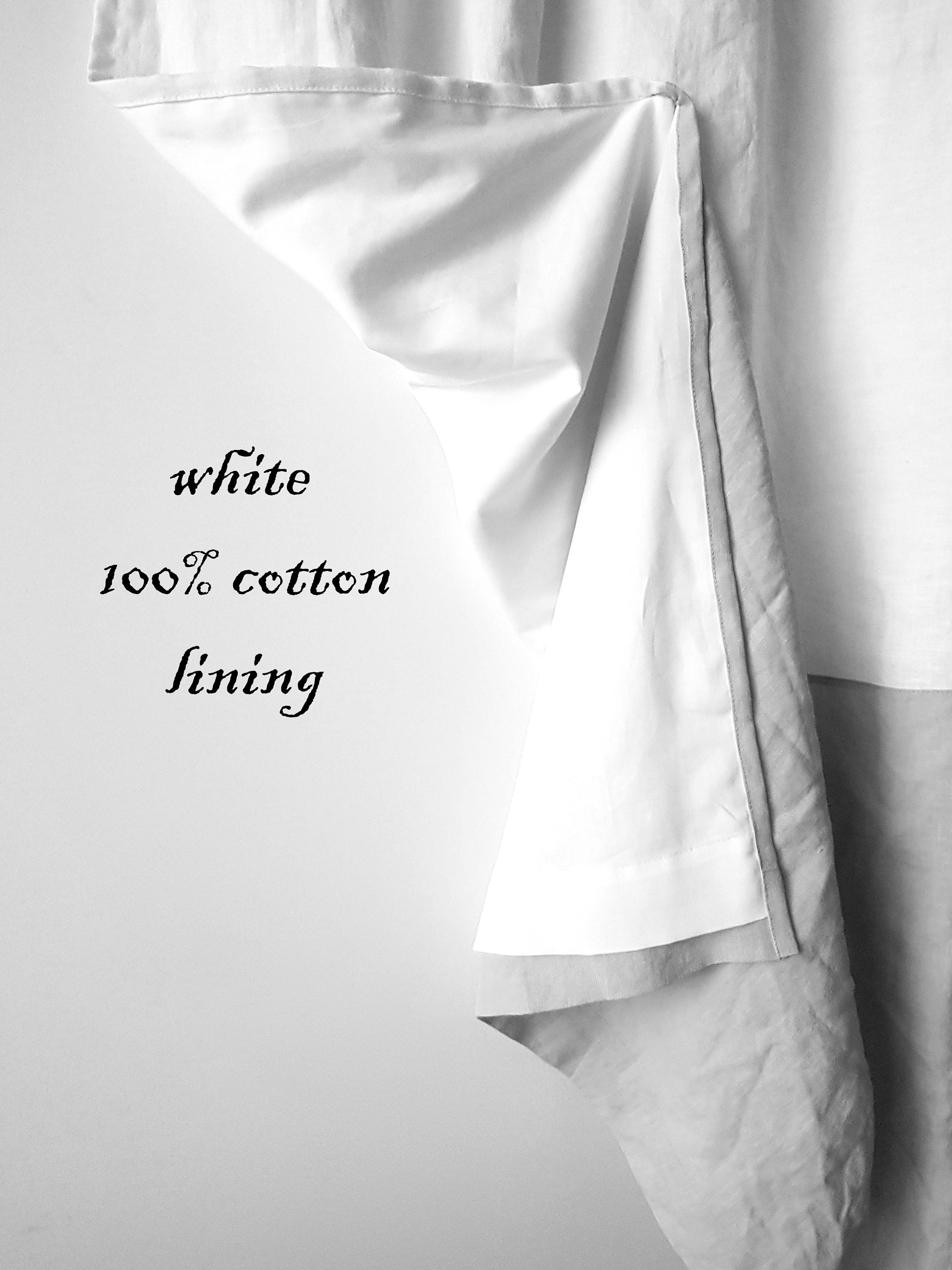 Linen Ruffle Curtains Shabby Chic Curtains Custom Curtains Etsy