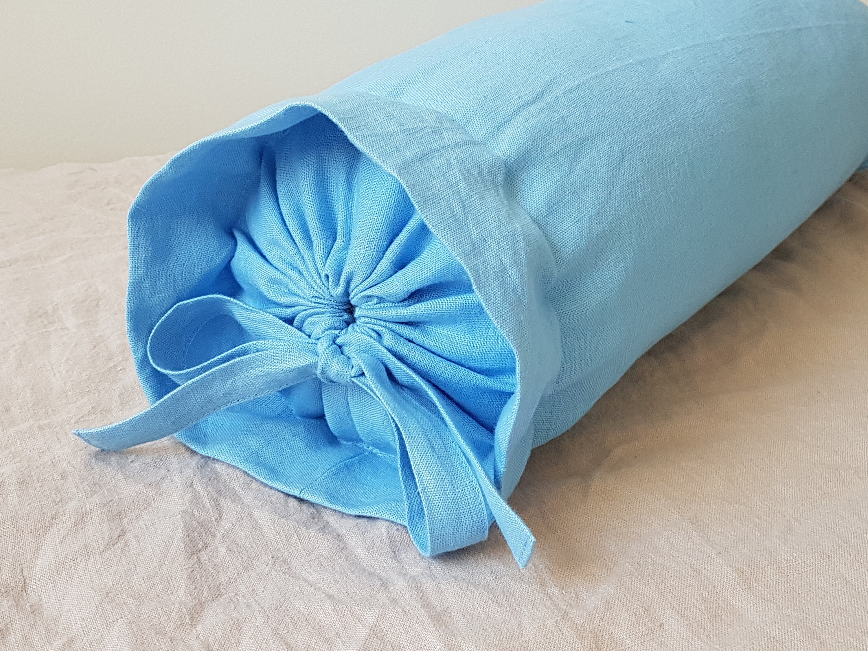 Bolster pillow cover Neck roll pillow Linen pillow case Etsy
