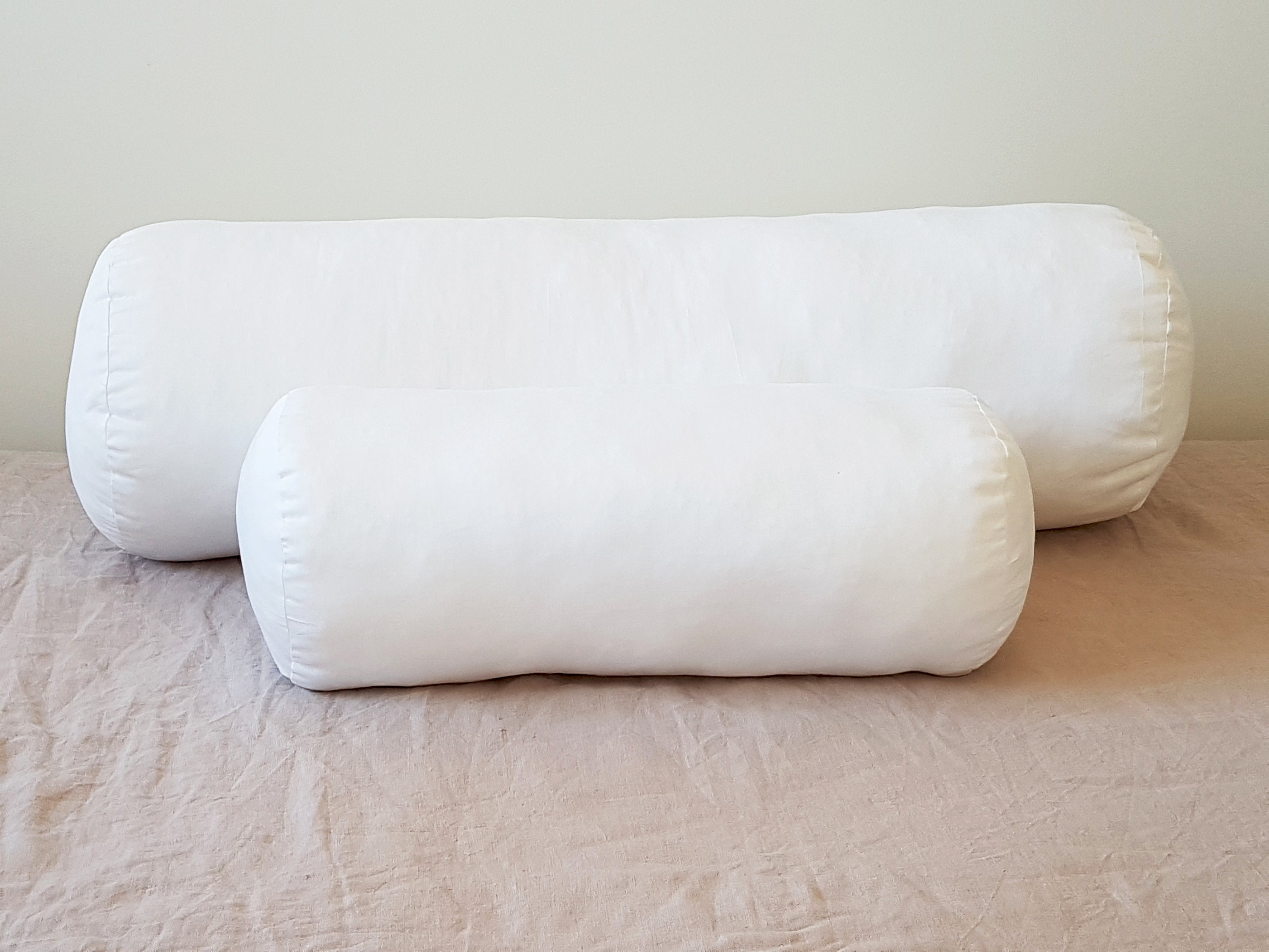 Neck Roll Pillow Organic Wool Natural Bedding Custom Sizes Etsy