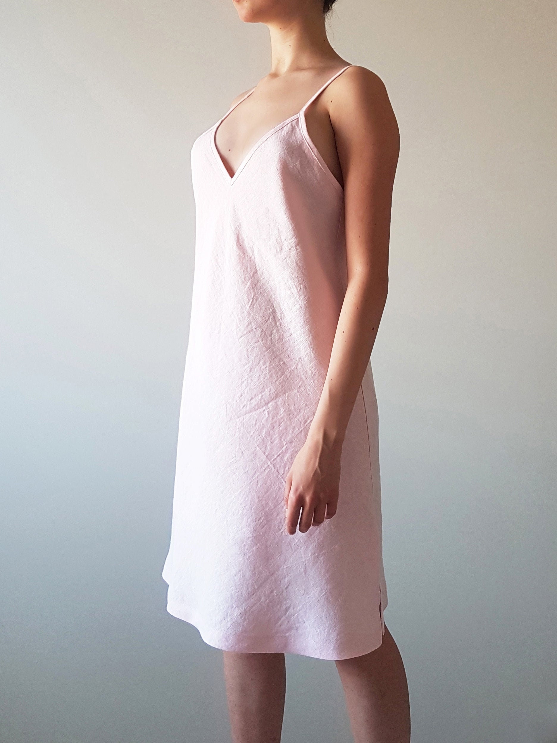 Linen nightgown Women sleepwear Nightdress Slip dress Gift for Etsy