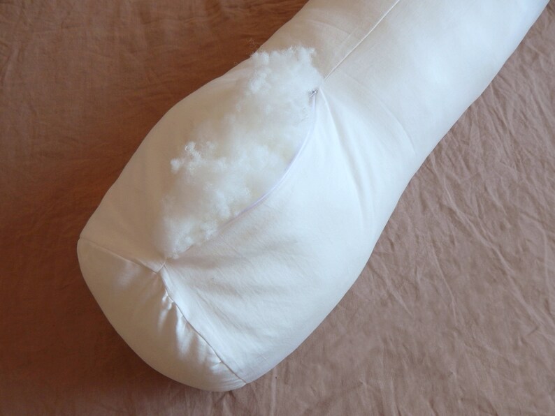 Bolster Pillow Embroidered Neck Roll Pillow Stone Washed Linen Etsy