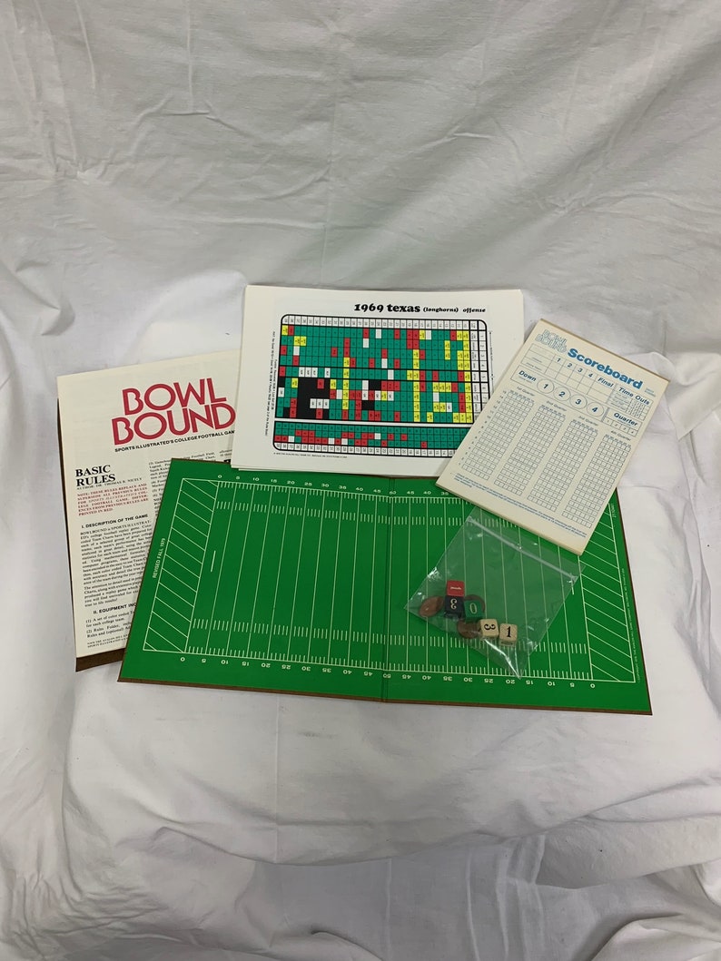 Bowl Bound Board Game Rare 1978 Avalon Hill College Football Etsy
