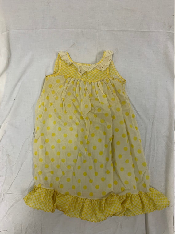 Vintage 1960s Girls Sun Dress - Size 3T