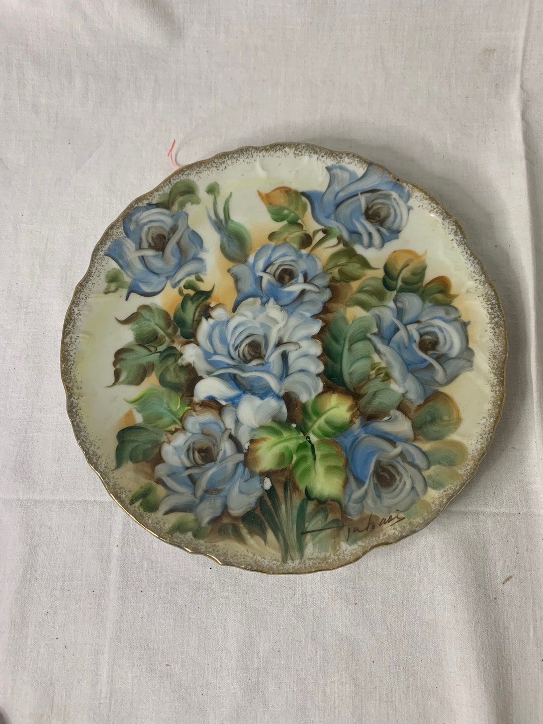 Vintage Japanese Hand Painted Plate Etsy