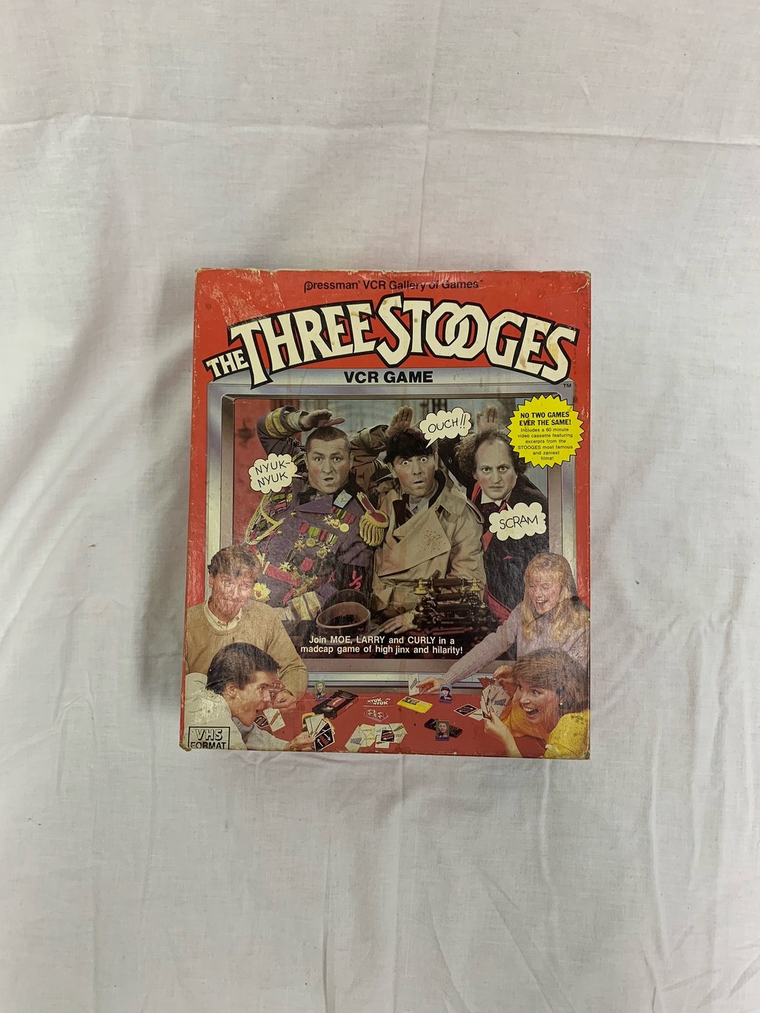 Vintage / Retro 1986 the Three Stooges VCR Game Board Game by Pressman ...