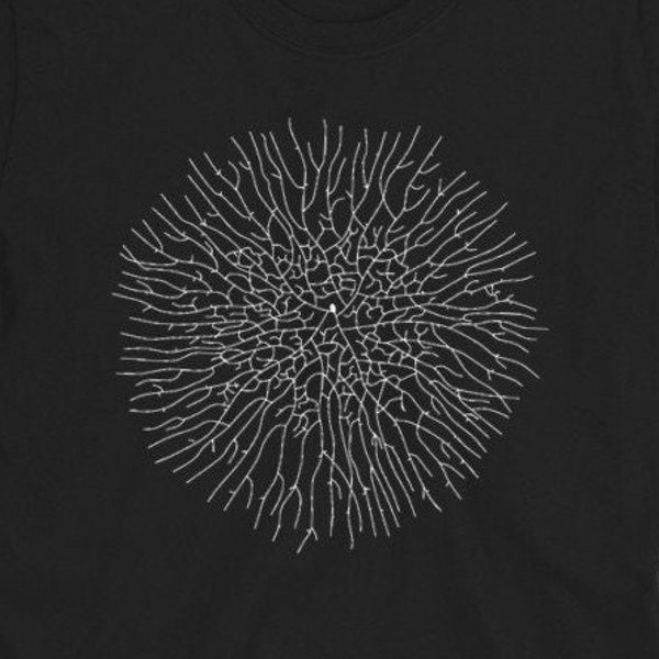 Mycelium Psychedelic Mushroom Shrooms T shirt Forager Magic Mycology Short-Sleeve Unisex T-Shirt