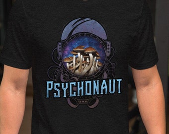 Magic Mushroom Illustrated Psychonaut Unisex T-shirt