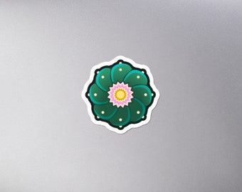 Peyote Cactus Flowering Bubble-free stickers