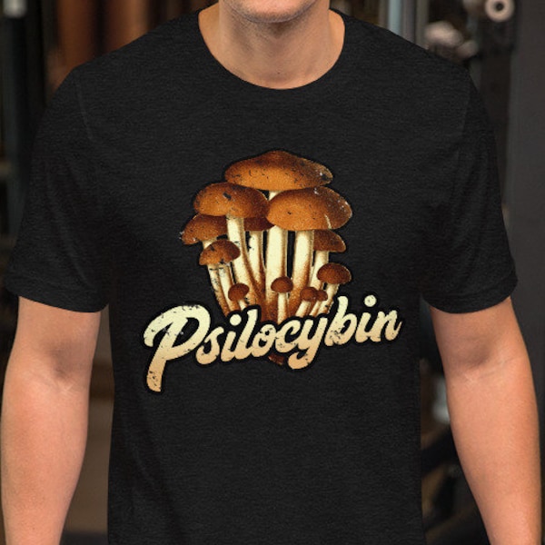Magic Mushroom Illustrated Psychonaut Unisex T-shirt