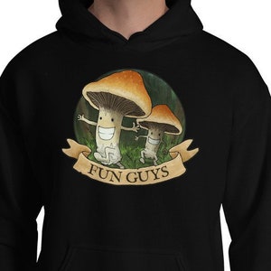 Magic Mushroom Illustrated Fun Guys Unisex hoodie