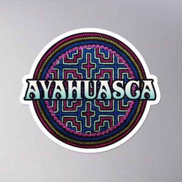 Ayahuasca Sacred geometry flower of life Ayahuasca Ceremony Bubble-free stickers