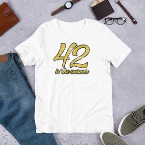 Guía del autoestopista galáctico n.° 42 Camiseta unisex