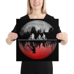 Stranger Things Fan Poster Stampa il poster a testa in giù, Poster di carta fotografica. Regalo per camera da letto per bambini.