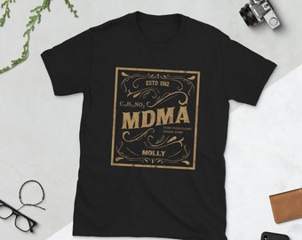 MDMA Retro sign design -Molly Party Short-Sleeve Unisex T-Shirt