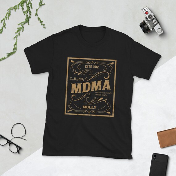 MDMA Retro Sign Design -molly Party Short-sleeve Unisex T-shirt - Etsy
