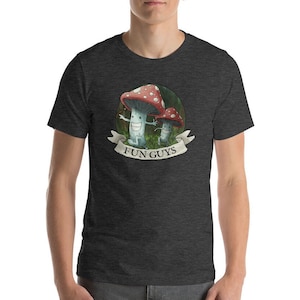 Magic Mushroom Illustrated Fun Guys Short-Sleeve Unisex T-Shirt