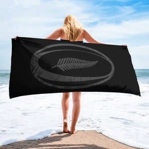 New Zealand All Blacks Rugby Fan Gear Towel