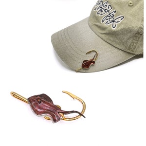Stingray Hookit© Hat Hook - Brim Clip - Hat Clip  - Fishing Hat Clip....  - Gift for Fisherman