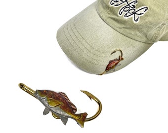 Mangrove Snapper Fish Hookit© Hat Clip-Gift for Fisherman