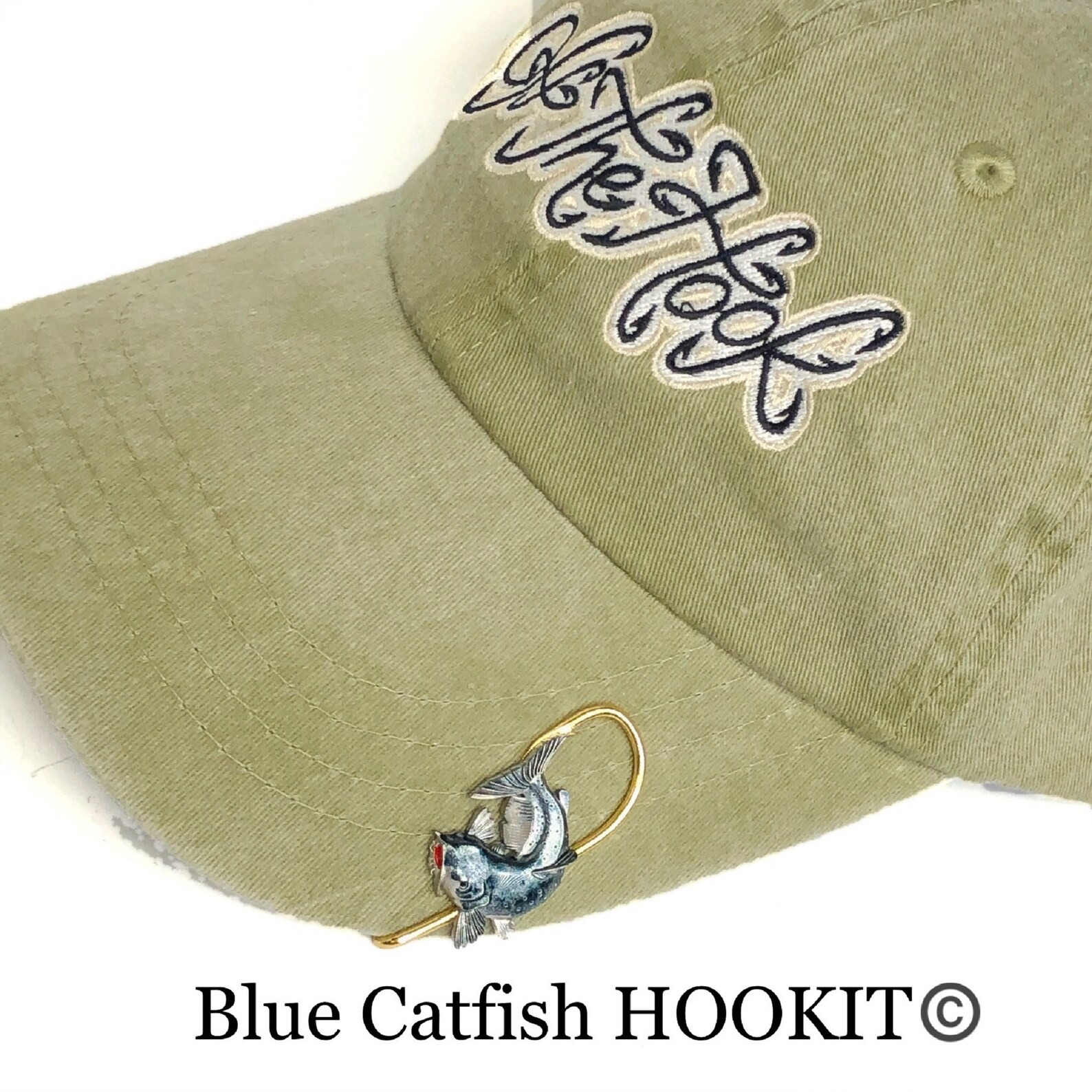 Catfish Hookit© Fishing Hat Pin Hat Clip Fishing Fishing Etsy