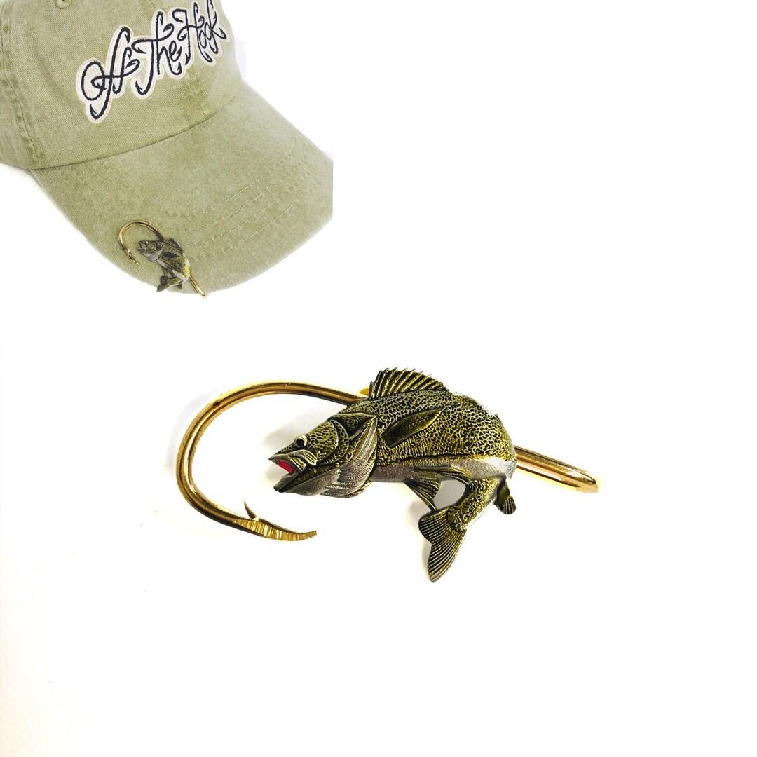 Walleye Hookit© Fish Hat Hook. . Hat Clip.... Brim Clip. Etsy