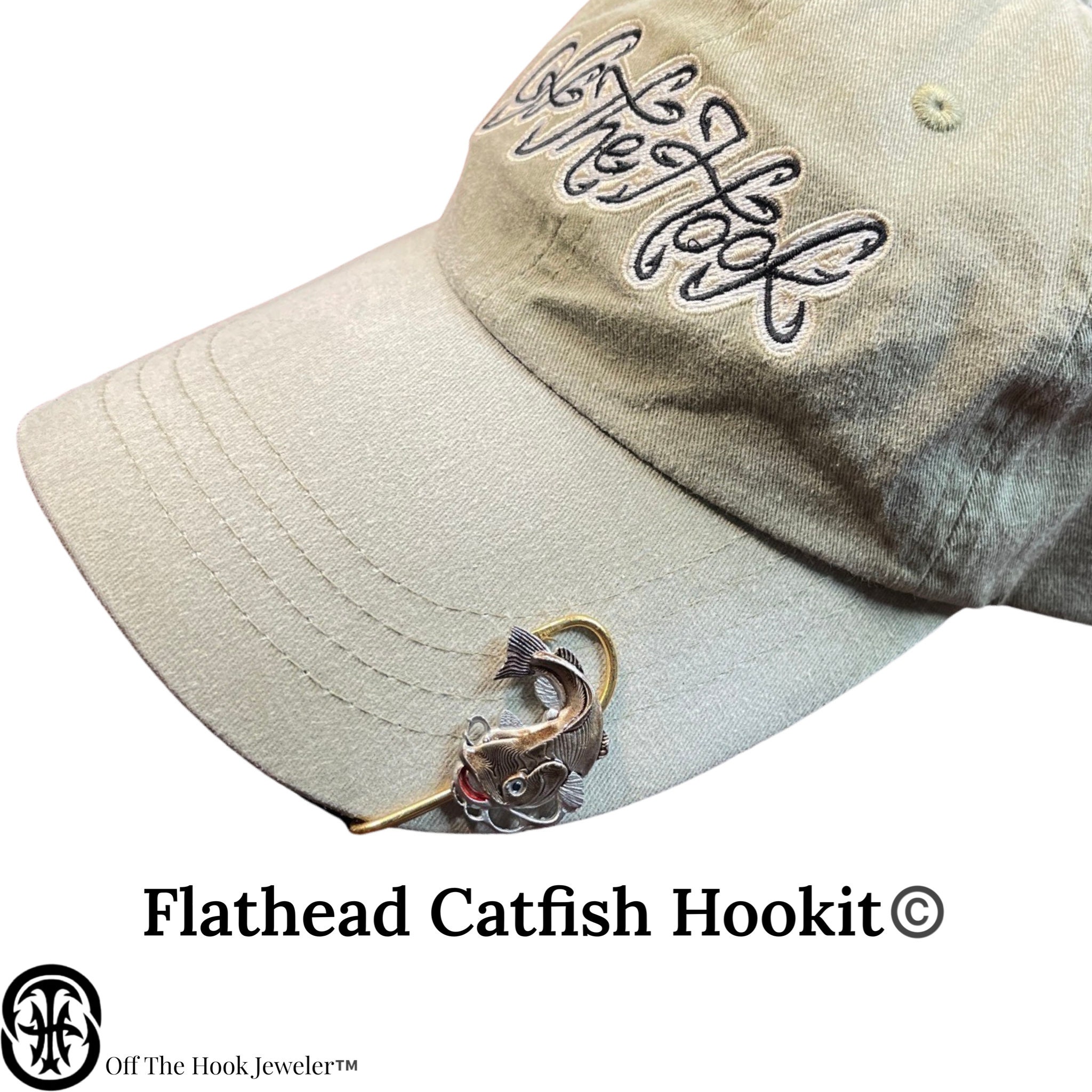 Flathead Catfish Hookit© Fishing Hat Pin Hat Clip Fishing Fishing Hat Hook  Gift for Fisherman Gift for Fisherman -  Canada
