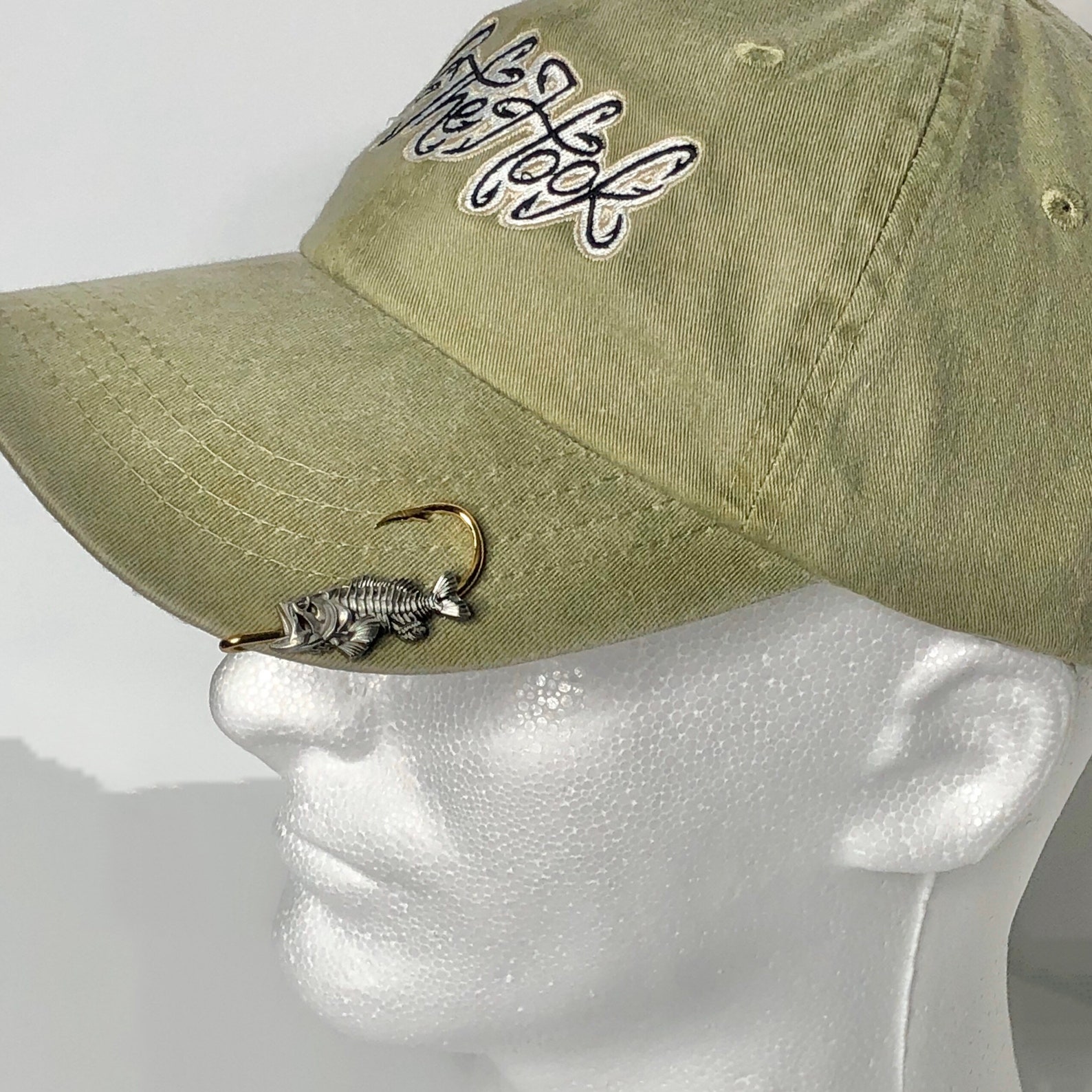 Bass Bone Fish Hookit© Fishing Hat Hook Brim Clip Hat Etsy