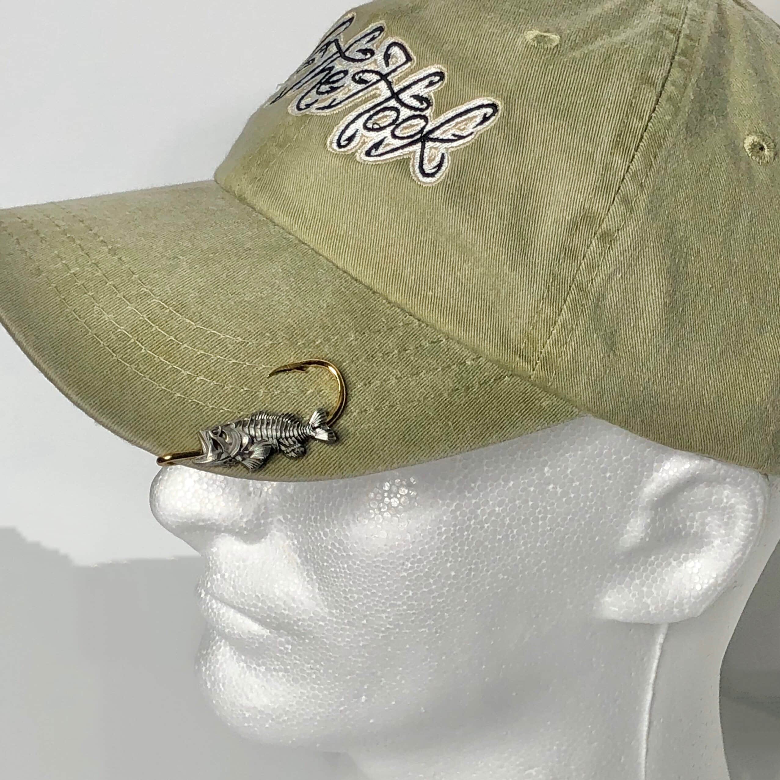 Bass Bone Fish Hookit© Fishing Hat Hook Brim Clip Hat Etsy