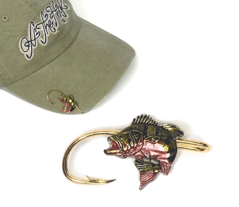 Peacock Bass Hookit© Fishing Hat Hook Brim Clip Fishing Etsy