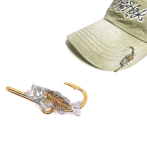 Bass Bone Fish Hookit© Fishing Hat Hook 