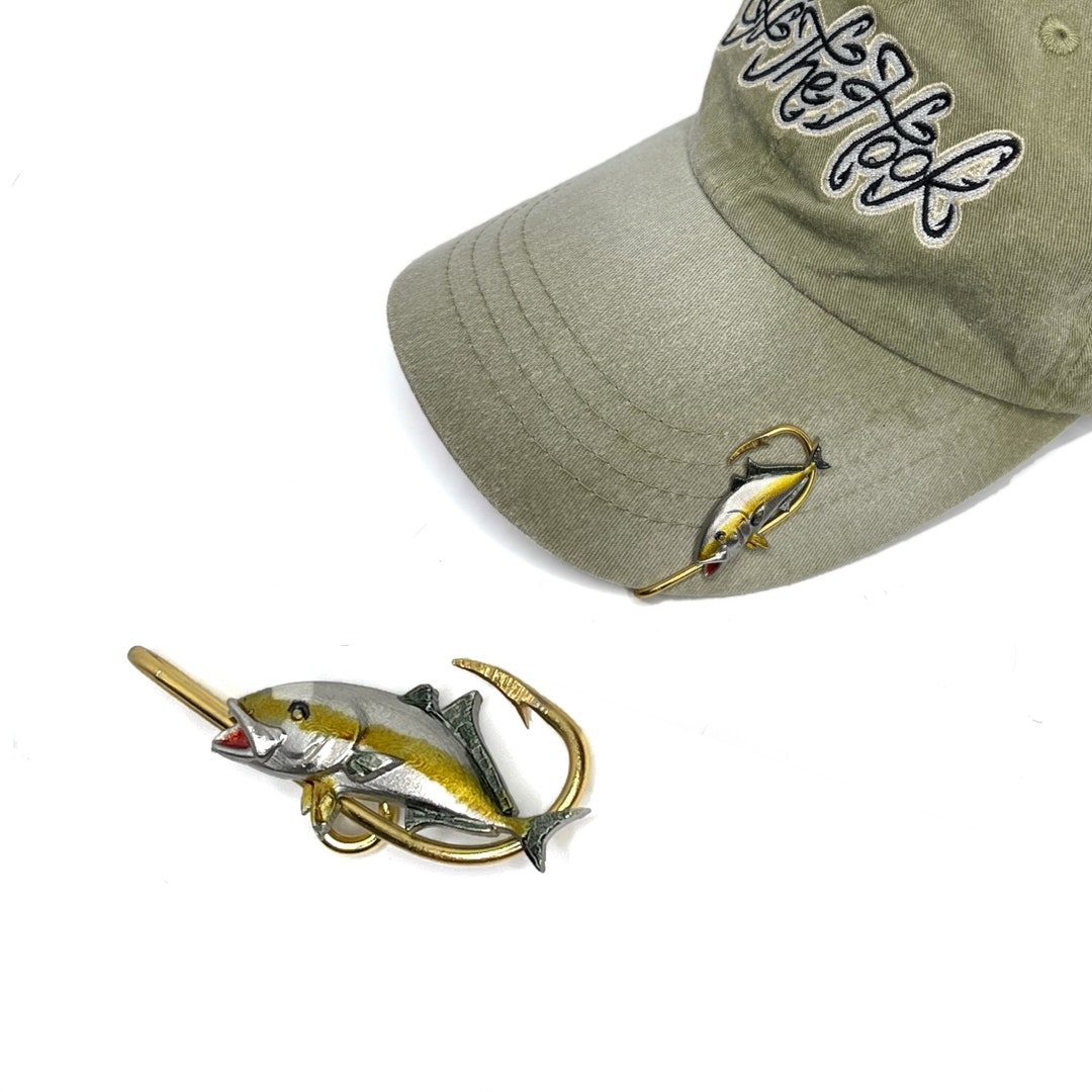 Amberjack Hookit© Fishing Hat Hook Brim Clip Hat Clip Hat Etsy
