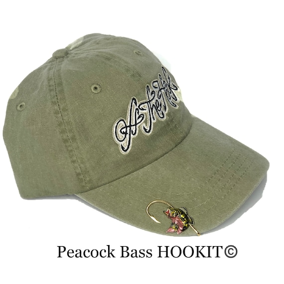 Peacock Bass Hookit© Fishing Hat Hook Brim Clip Fishing Hat Clip Fishing  Gift Gift for Fisherman 