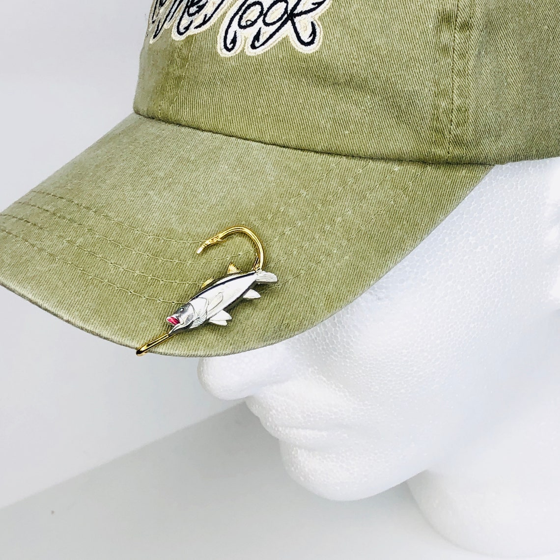 Snook Fish Hookit© Fish Hat Hook Hat Clip Brim Clip Etsy