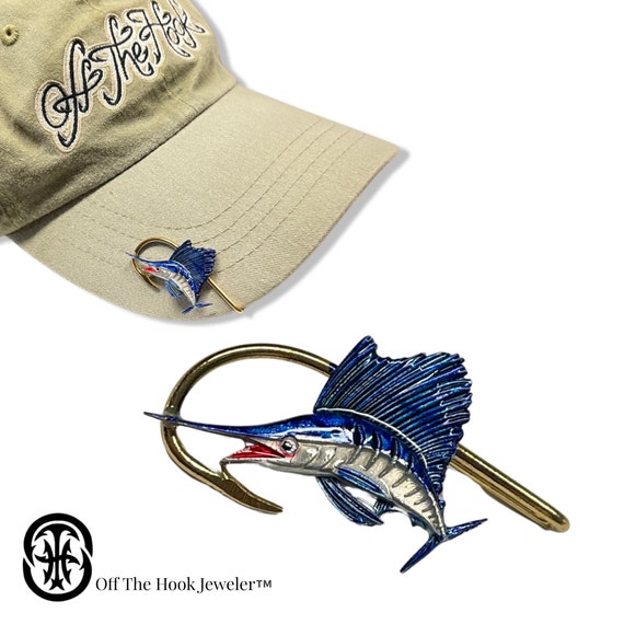 Sailfish Hookit© Fish Hat Hook Hat Clip Brim Clip gift for