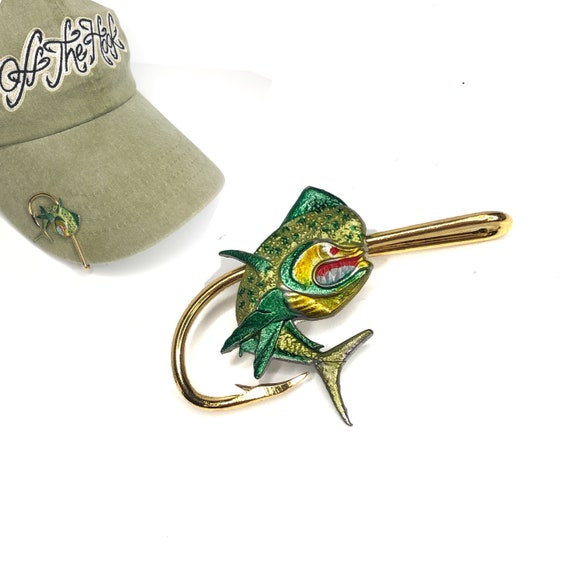 Mahi-mahi Hookit© Hat Clip Fishing Hat Hook Brim Clip-gift for