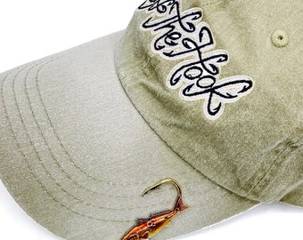 Redfish Hookit Fishing Hat Hook - Fishing Hat Clip - Fish Hook. - Gift for Fisherman