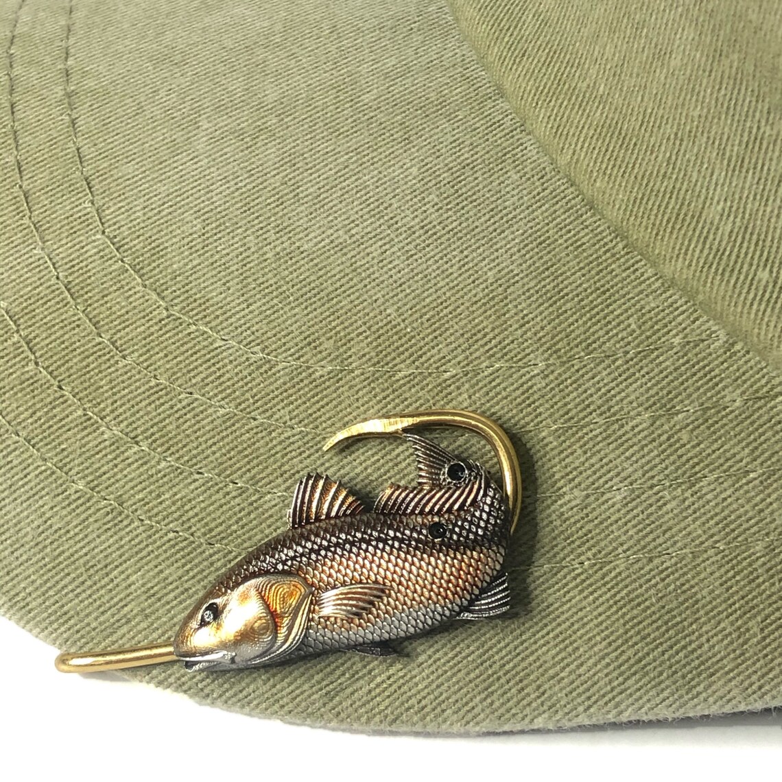 Redfish Hookit© Hat Clip.. Fishing Hat Hook Brim Clip Etsy