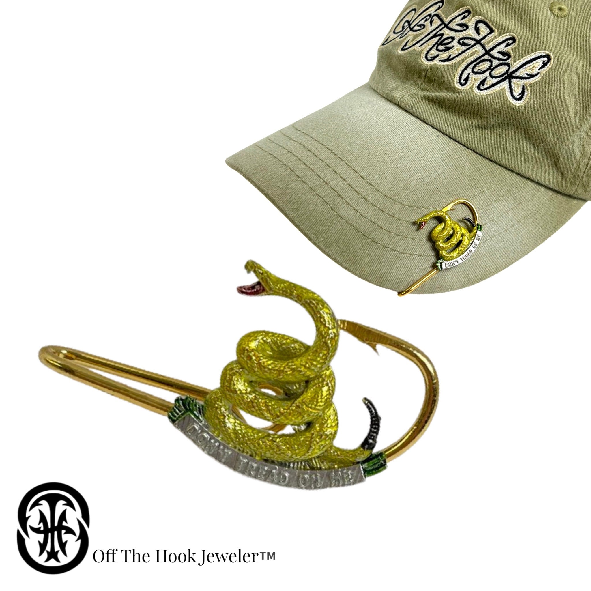 Red Bone Hookit Fishing Hat Hook - Fishing Hat Clip - Fish Hook - Redfish Hat pin. - Gift for Fisherman