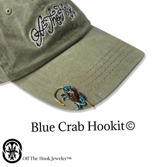 Blue Crab Hookit© Hat Hook Brim Clip Hat Clip Fishing Hat Clip Gift for  Fisherman -  Singapore